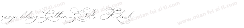 reeji lilingGothicGB FLash字体转换